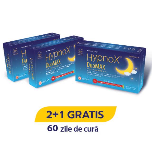 1 x Pachet Hypnox® DuoMAX 20cpr 2+1 GRATIS